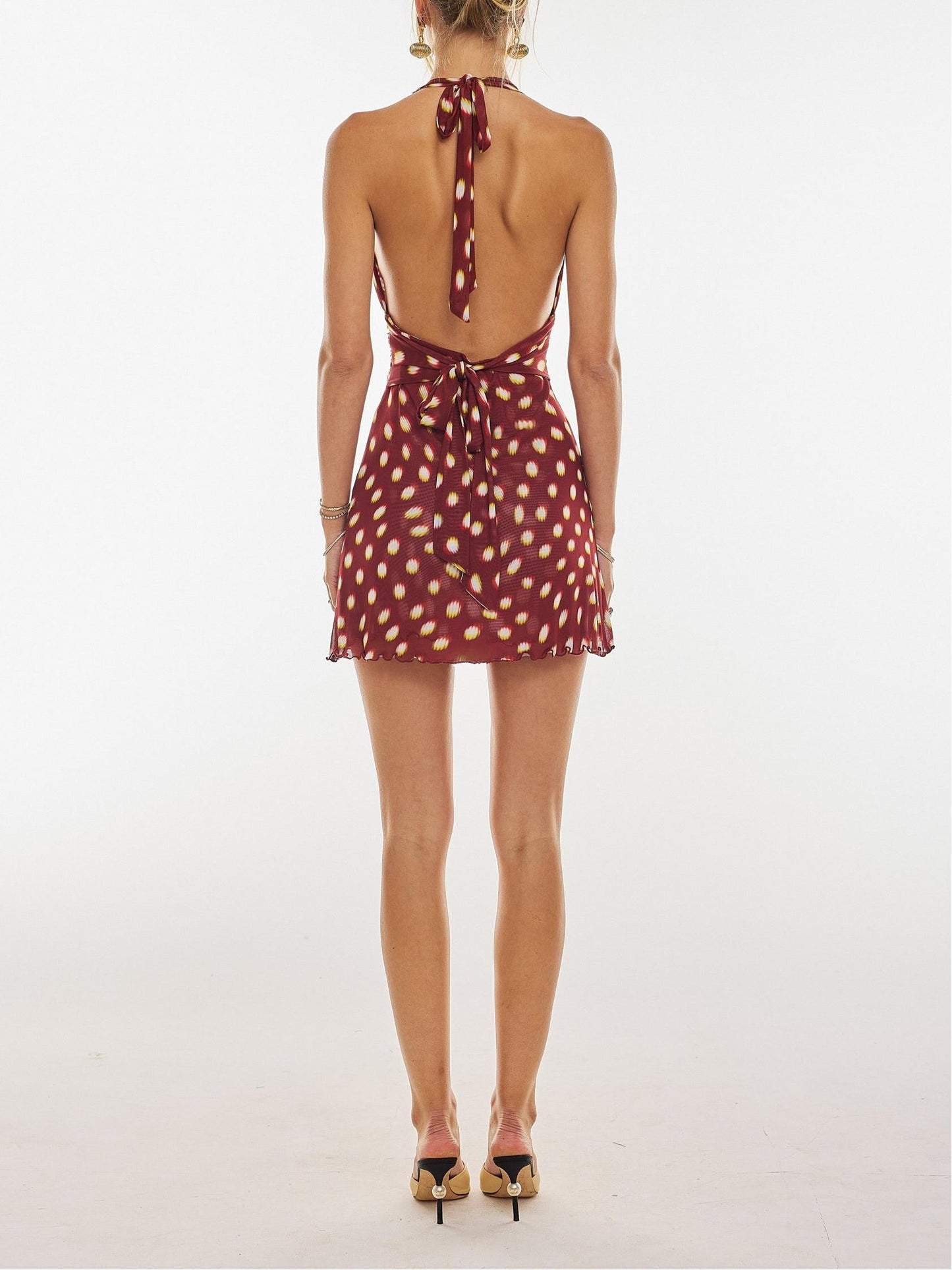 Lycra | Polka Dot Mini Dress