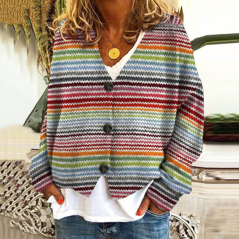 Martha - Soft printed women's cardigans