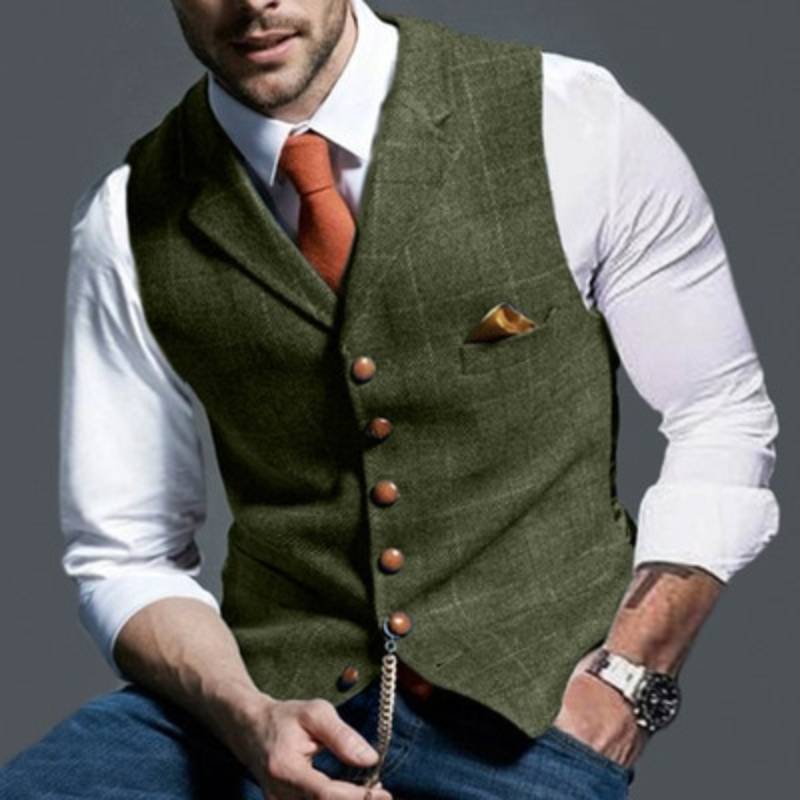 Oscar – Elegant Checked Vest