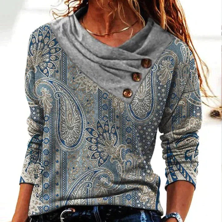 Malini | Irregular V-Neck Sweater - Women's Trendy Casual Wear