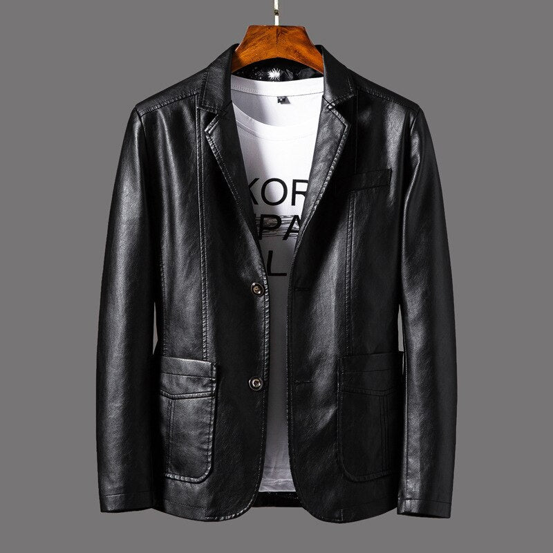 Harvey - Fashionable leather jacket for men