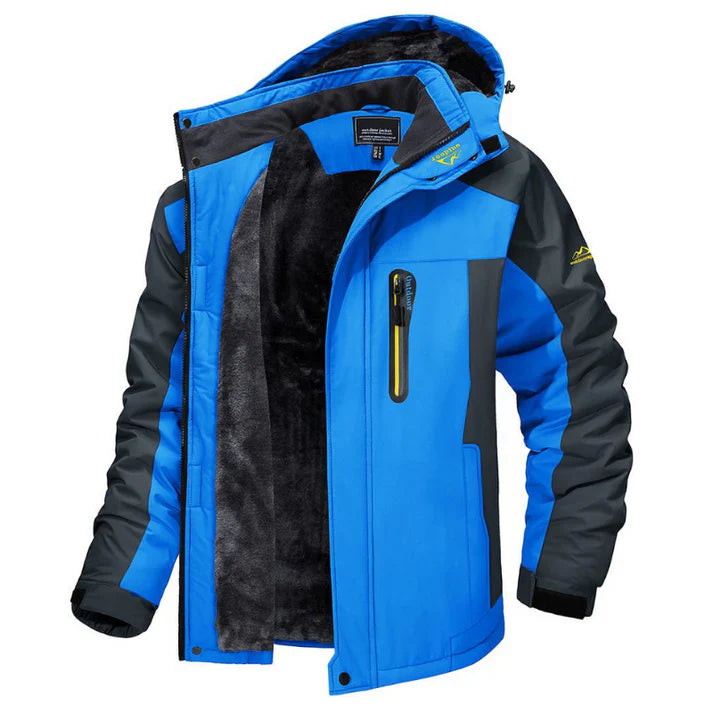 Warm, waterproof winter jacket for men - Karlo