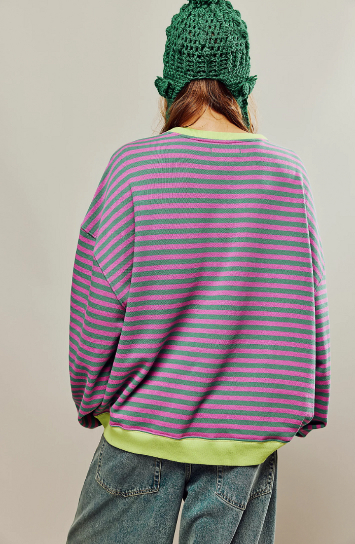 ERICA | STRIPED OVERSIZED SWEATER