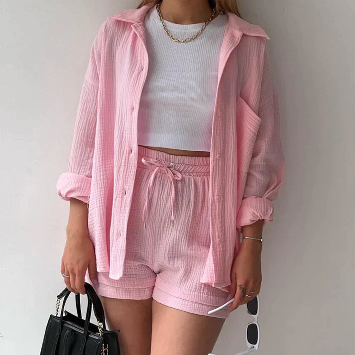 Madelyn - Two-piece set with pleated curtain