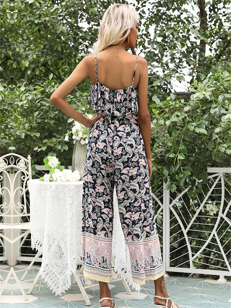 Felicity - Printed jumpsuit with floral pattern