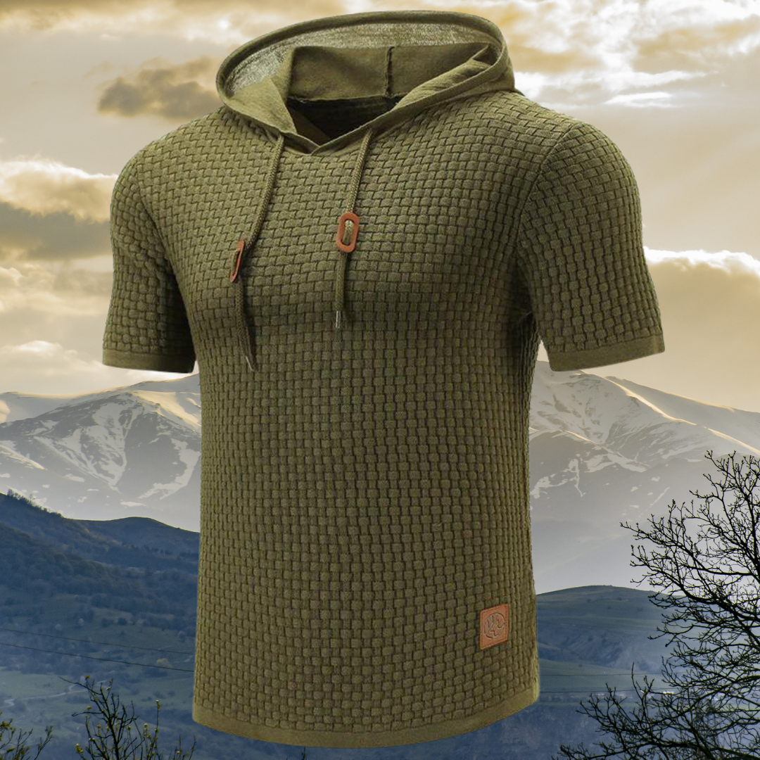 Manor - Short Sleeve Hooded Sweatshirt