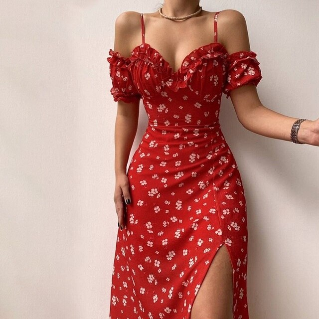 Natalia - V-neck cocktail dress