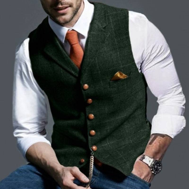 Oscar – Elegant Checked Vest