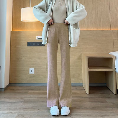 Ada - Thick velvet flared trousers