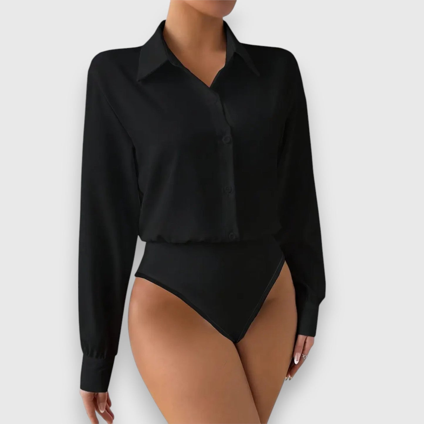 Amara – Elegant Shirt Bodysuit