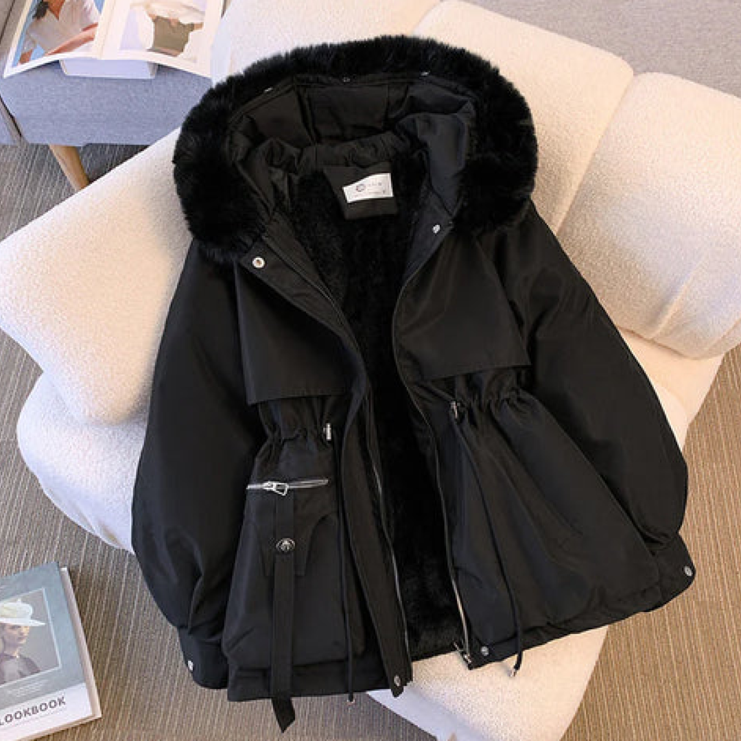 BROOKE | ELEGANT PUFFER WITH FUR COLLAR
