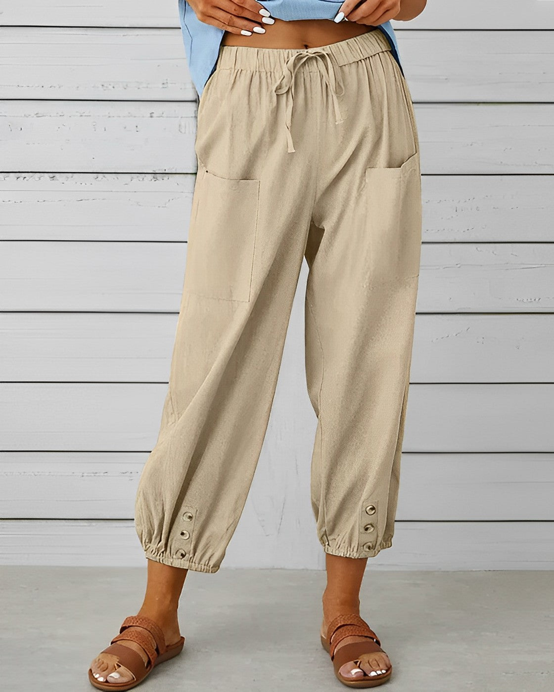 MAYA - High waist wide trousers