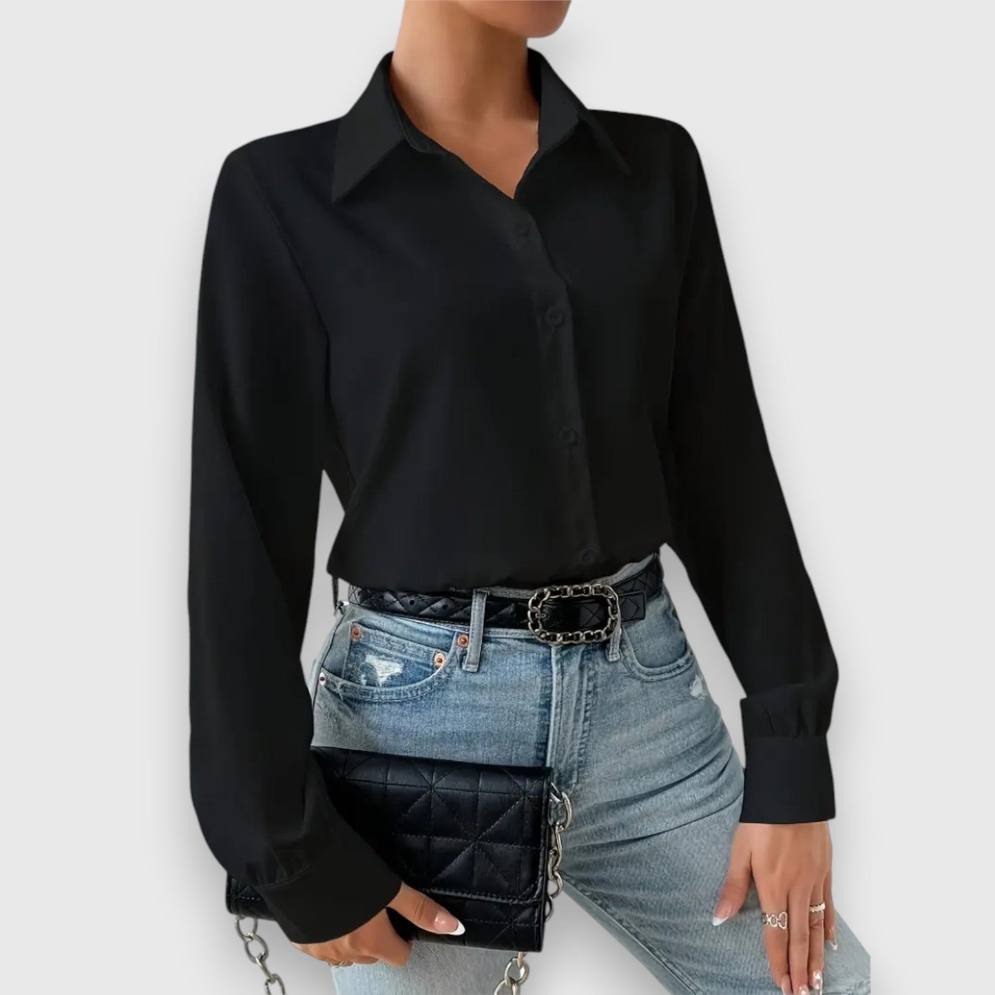 Amara – Elegant Shirt Bodysuit