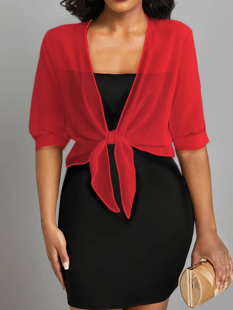 Olivia – blouse with open front for spring