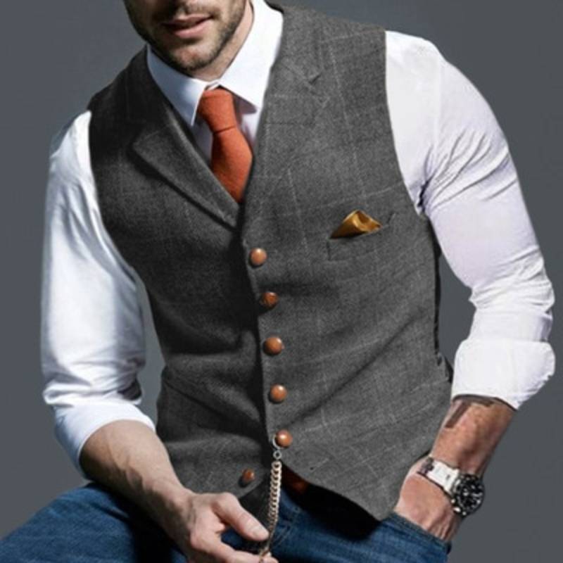 Oscar – Elegant Checked Vest