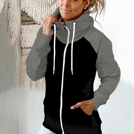 Annabelle - Long Sleeve Zip Up Pocket Sweater