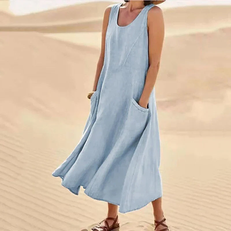 Almaa – Linen Dress for Spring