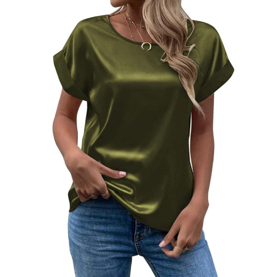 Brushed Trend Shirt with Loose Fit for Women – Leona