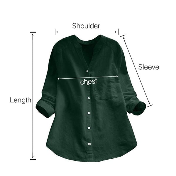 Casual loose linen-cotton shirt