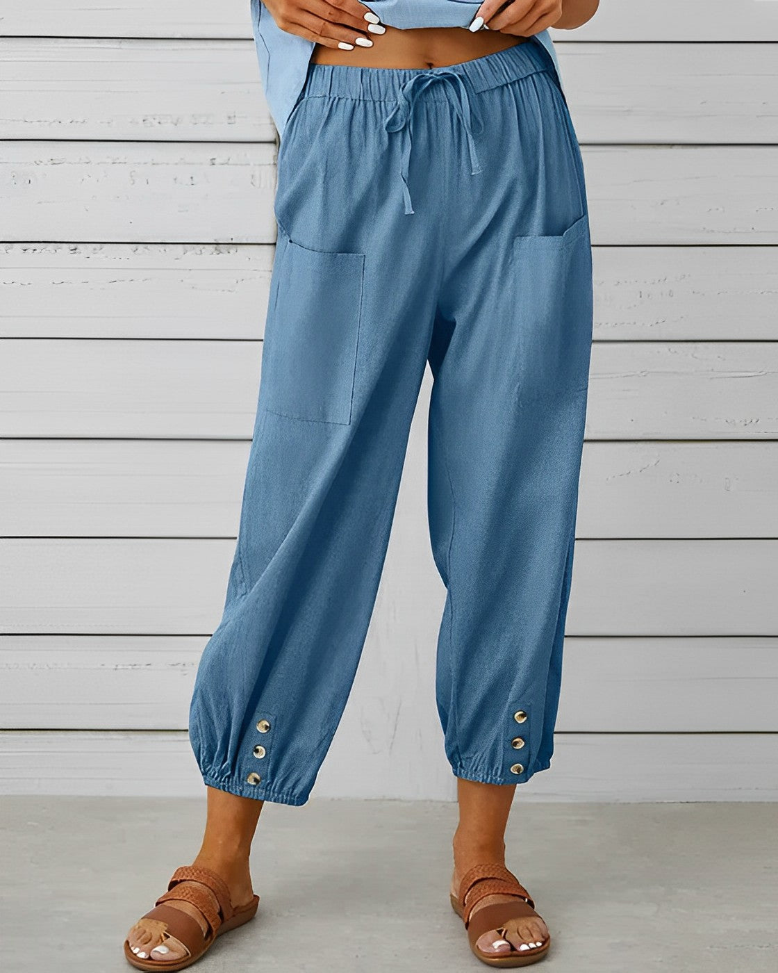 MAYA - High waist wide trousers