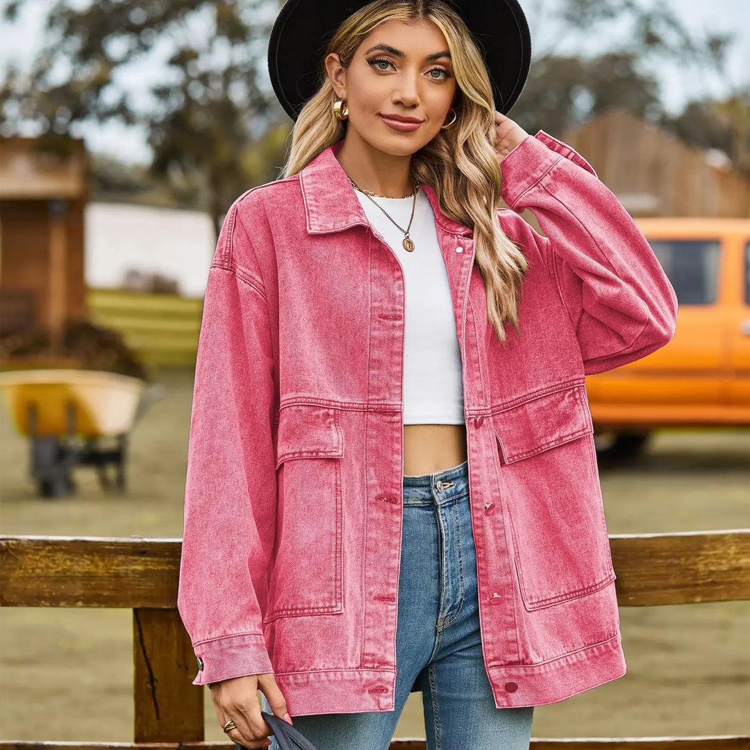 Classic Vintage Denim Jacket for Women
