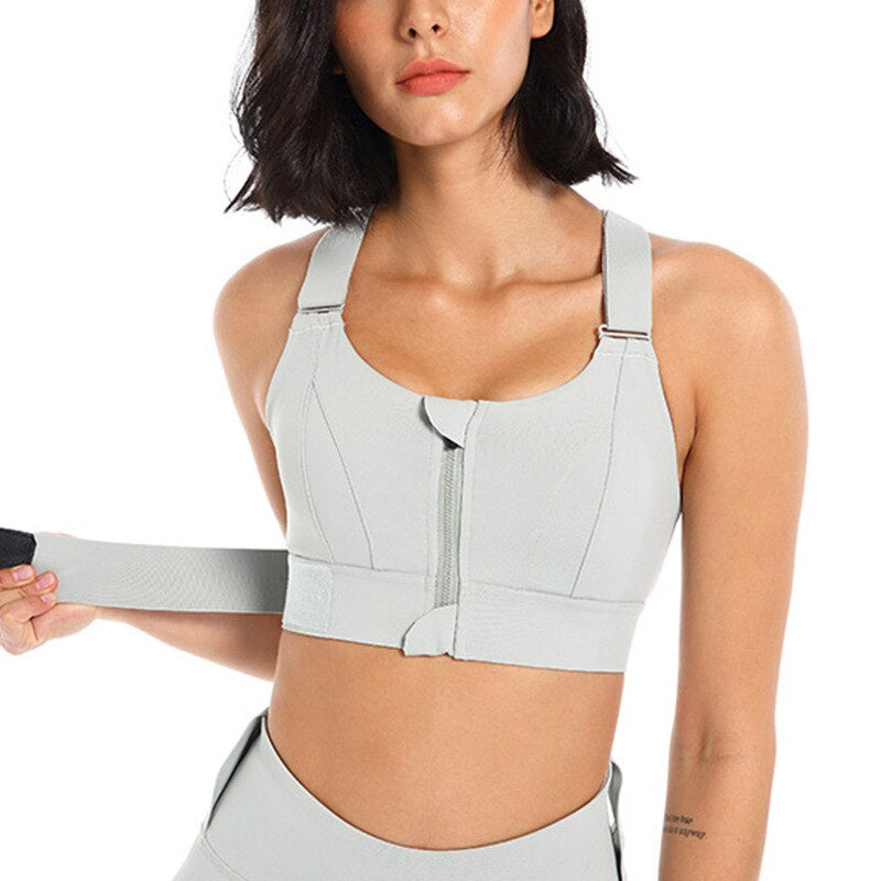 Sports Bra with Zipper & Back Support – Buy 1 Get 1 Free – Livia