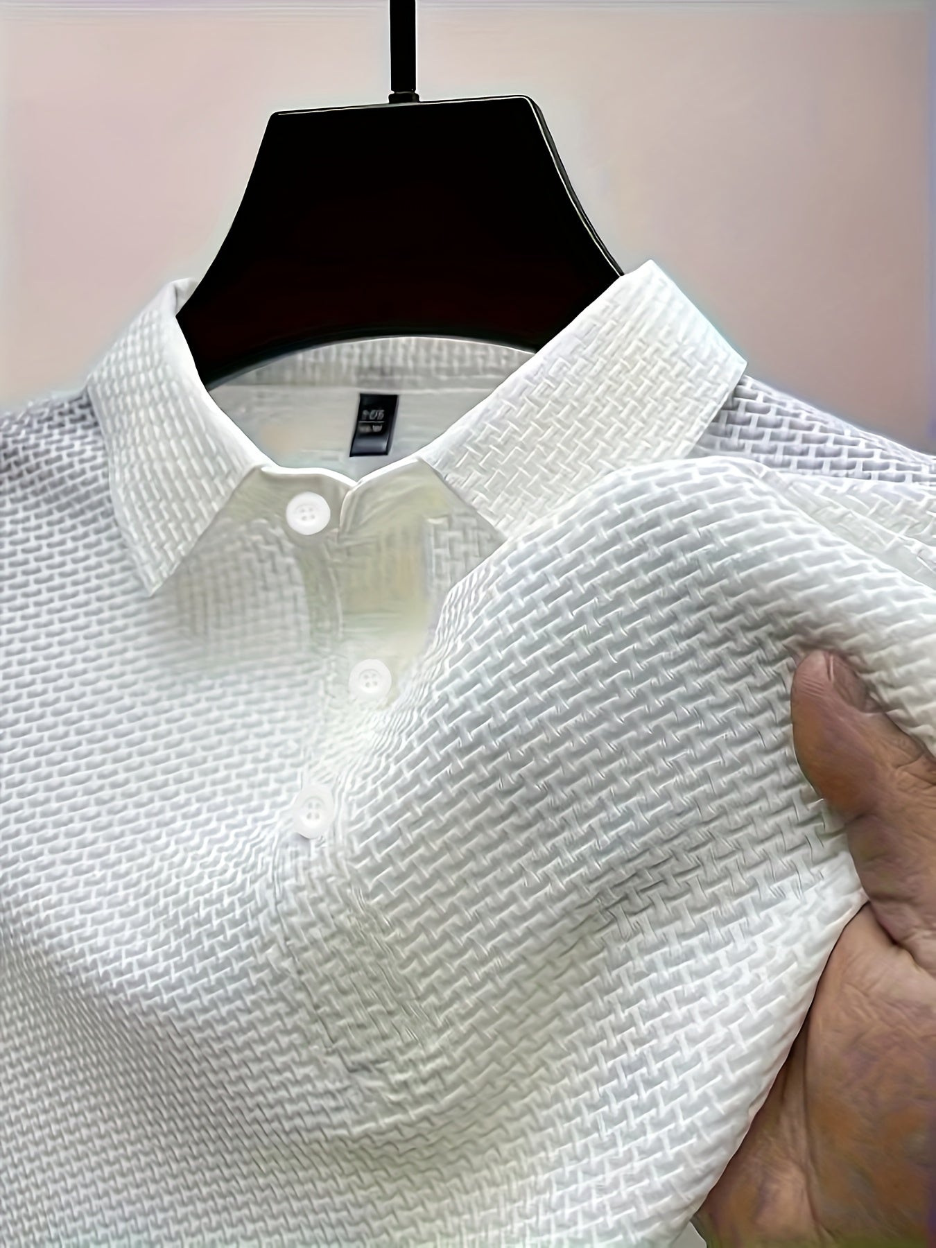 Shirt - Sporty - Jacquard - Short Sleeve - Ideal for Summer Outfits