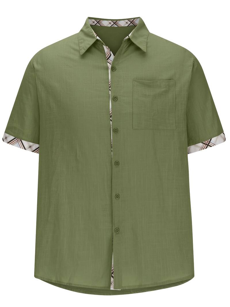Brandon – Stylish traditional shirt with plaid graphic print