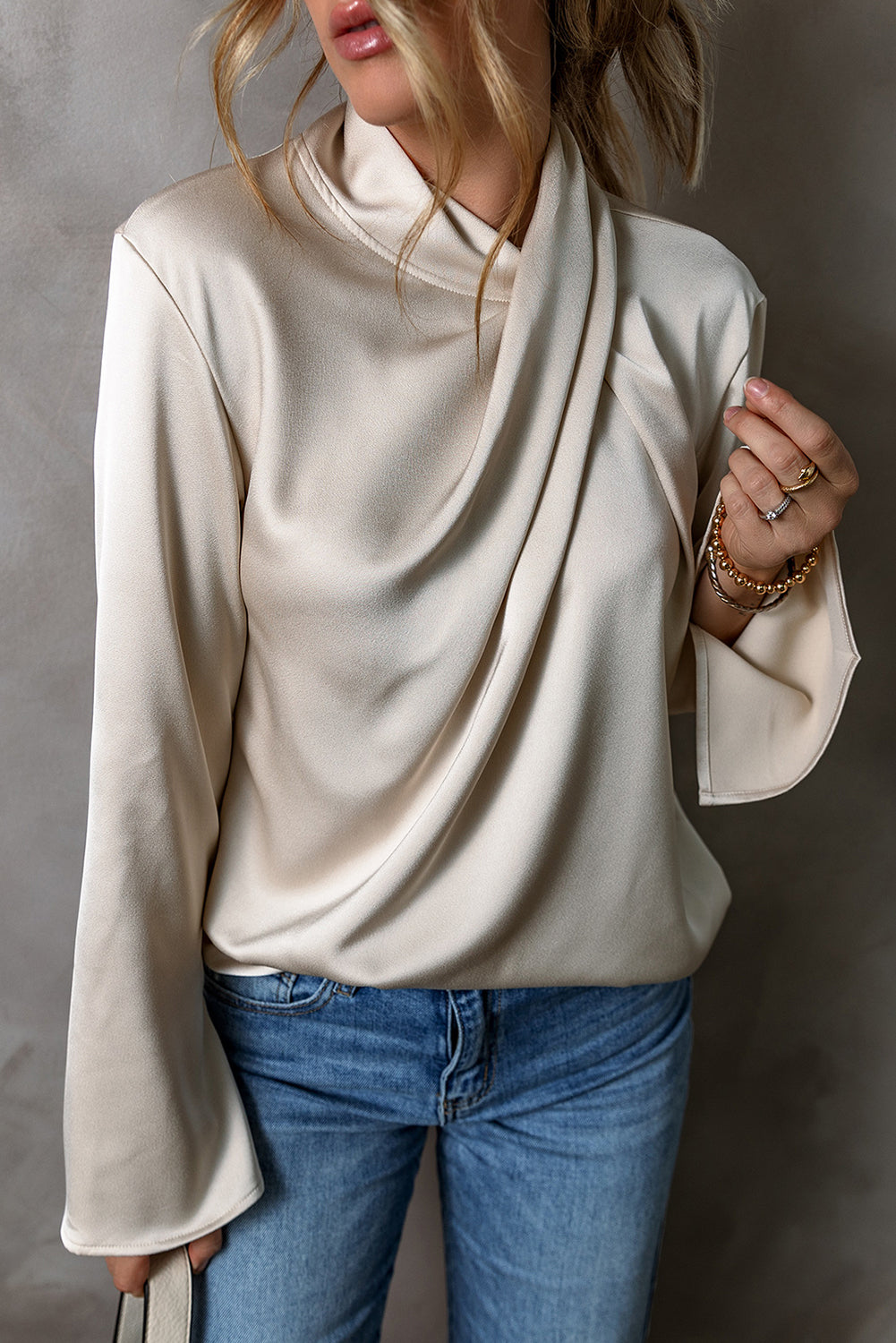 Women's blouse with cross front - Livia, Spring 2025 Edition