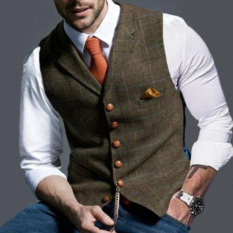 Oscar – Elegant Checked Vest