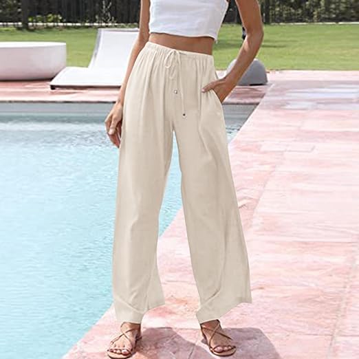 Henrietta - Cotton and linen trousers