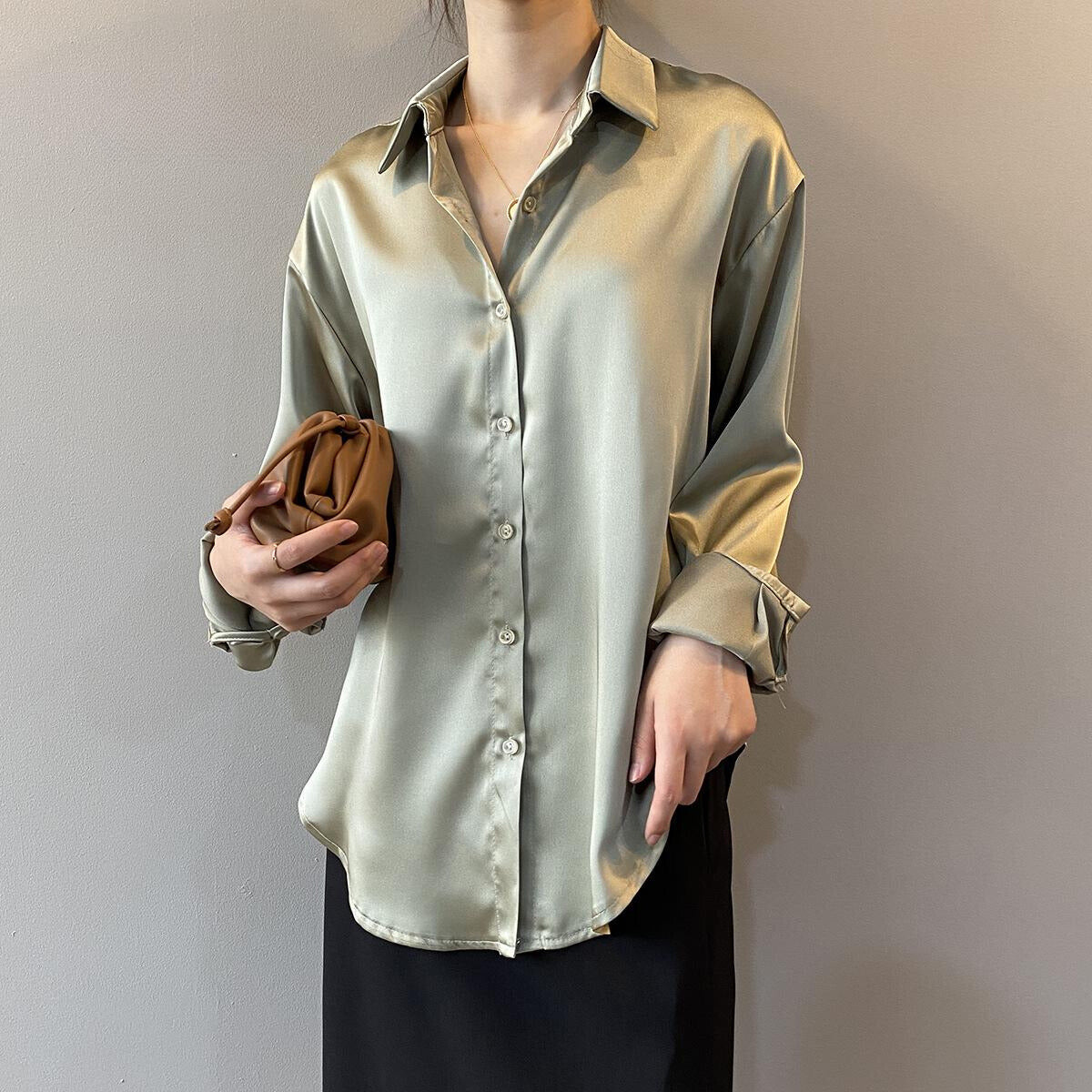 Jocelyn - Satin Shirt for Women