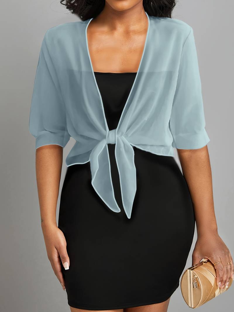 Olivia – blouse with open front for spring