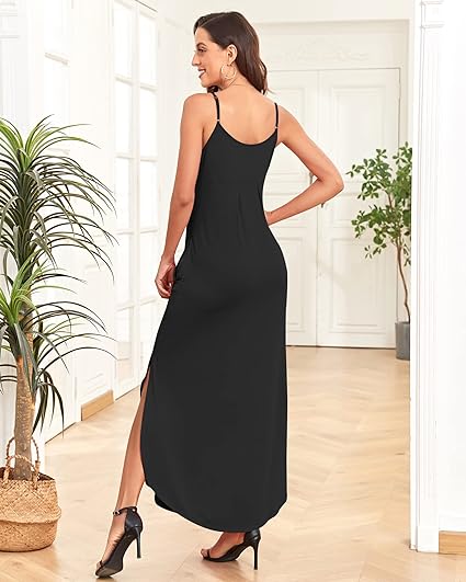 Romilly - Maxi dress with spaghetti straps