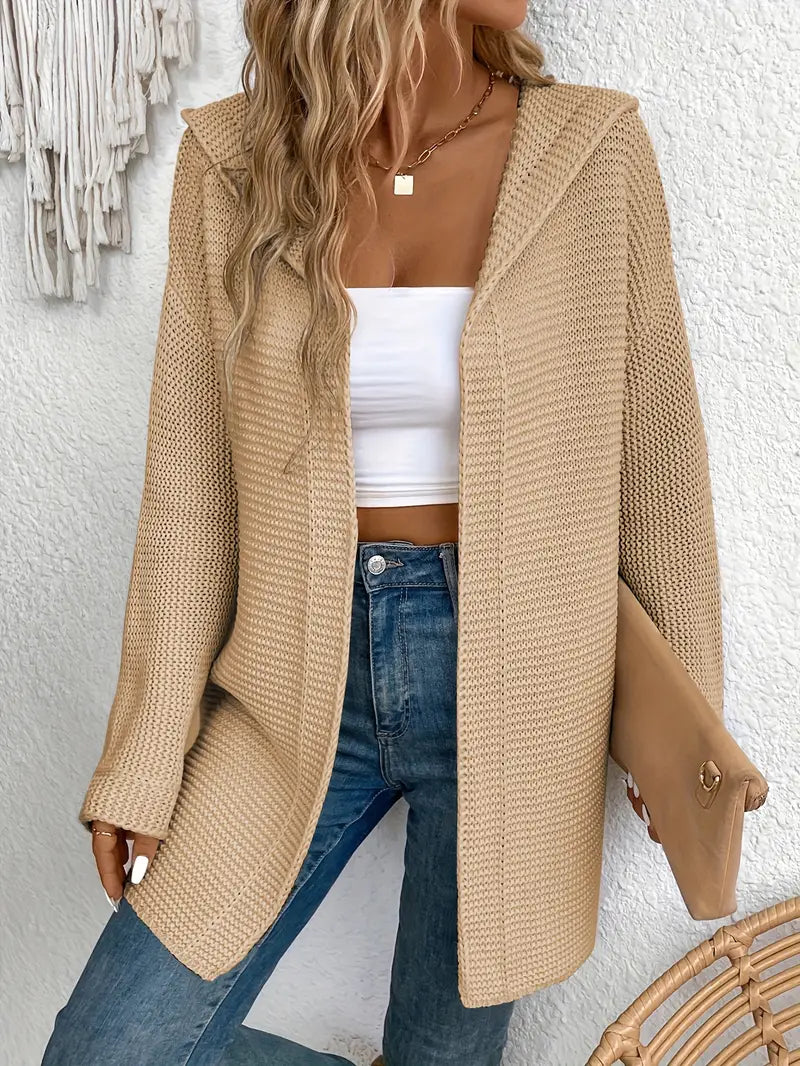 Aura - Strickjacke with attacker Kapuze