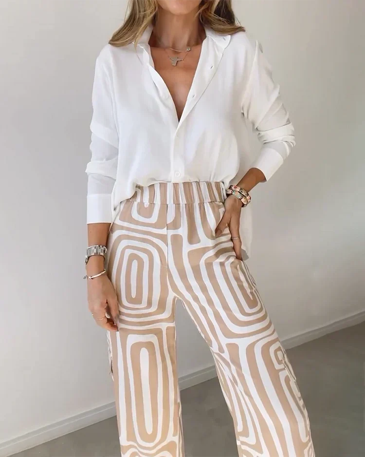 EVELYN | GEO-PRINT TWO-PIECE SET