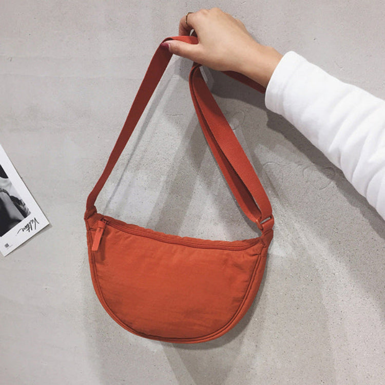 Spacious Nylon Shoulder Bag for Women