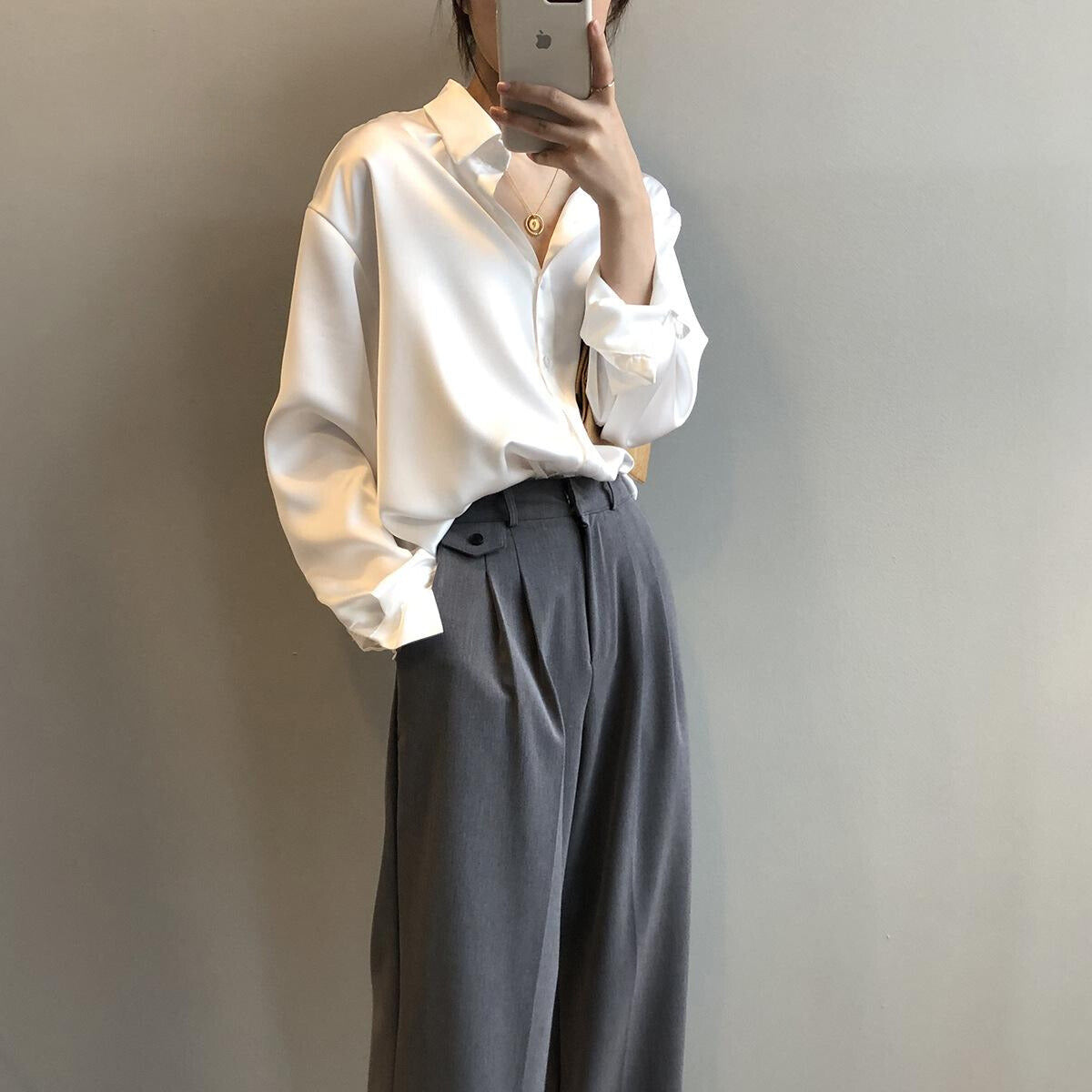 Jocelyn - Satin Shirt for Women