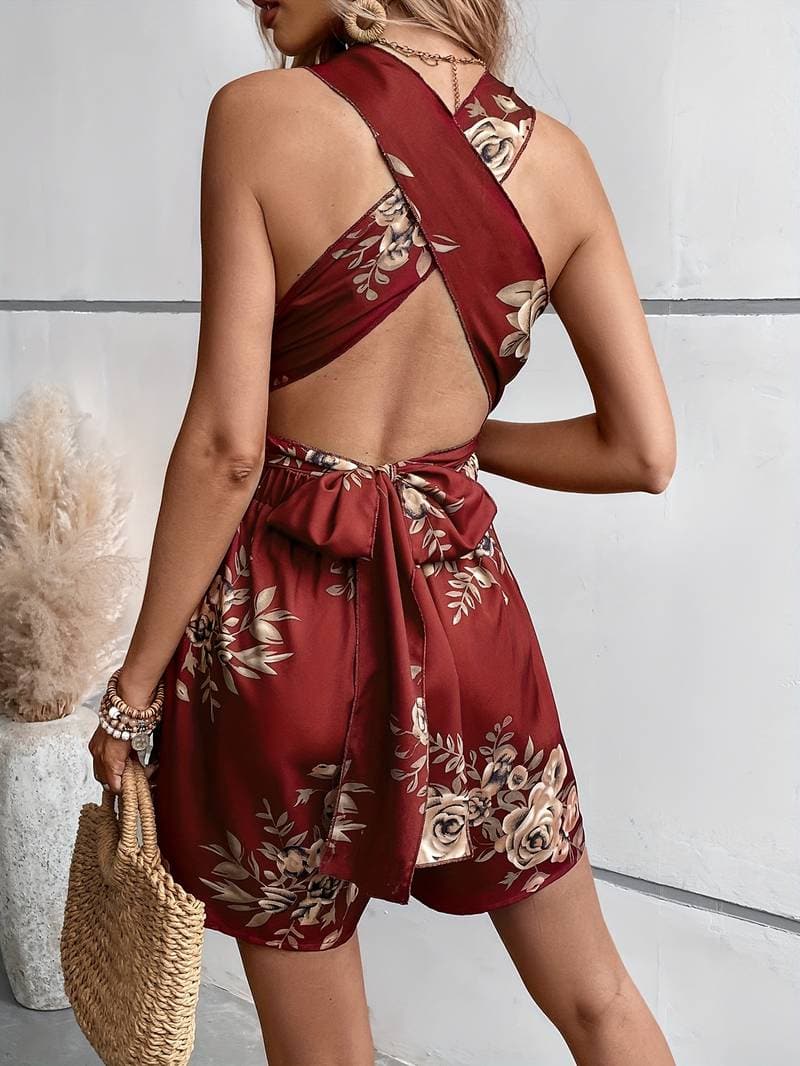 Summer Flower Printed Combination for Women - Elwenae