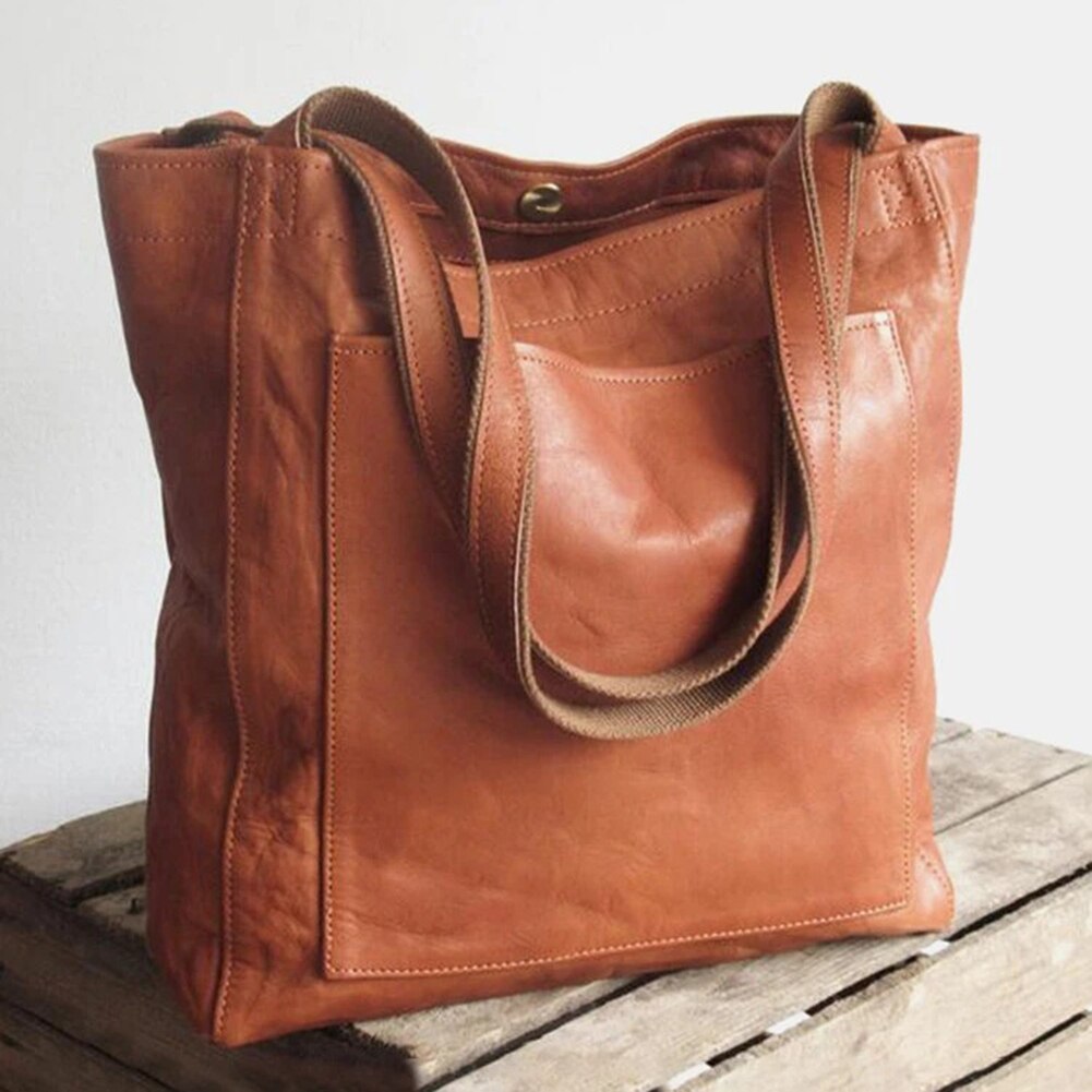 Luxury Leather Tote Shoulder Bag for Women