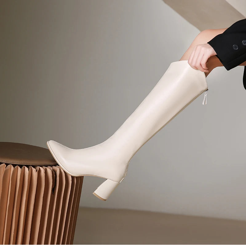 Callie – Stylish Knee-High Riding Boots for Women