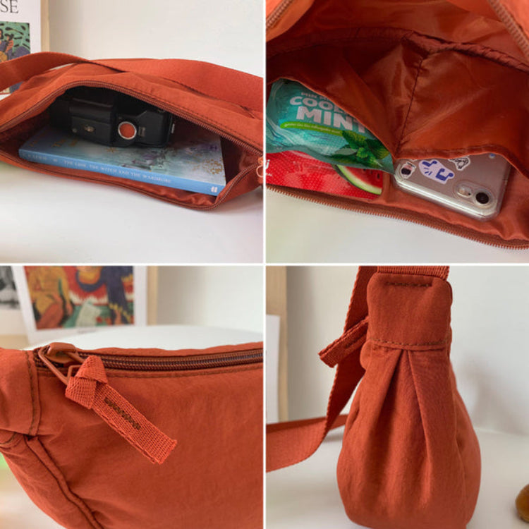 Spacious Nylon Shoulder Bag for Women