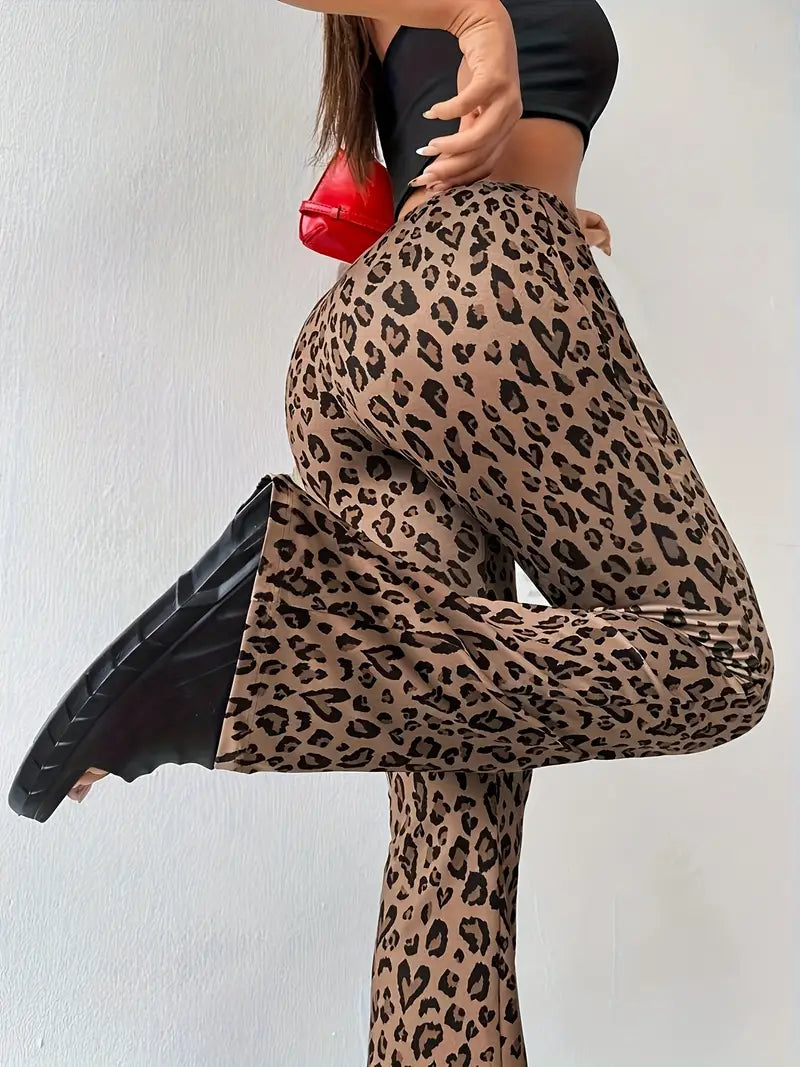 Cora - Leopard Print Trousers