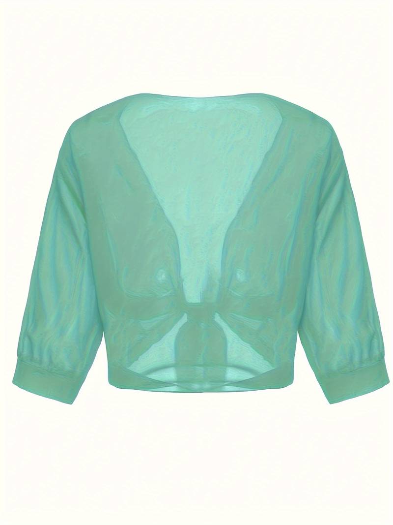 Olivia – blouse with open front for spring