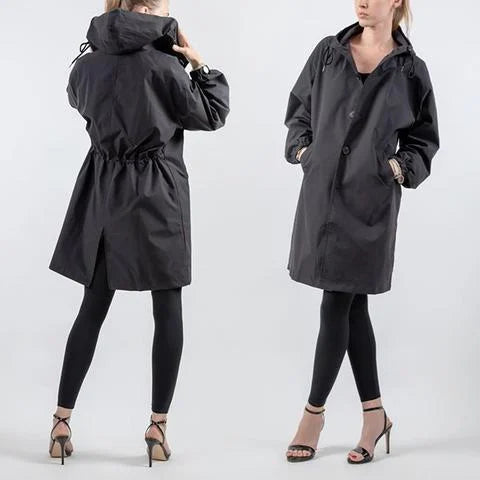 Maris Waterproof Oversized Mid-Length Trench Coat