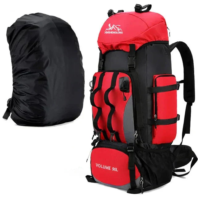 90L Waterproof Camping and Hiking Backpack