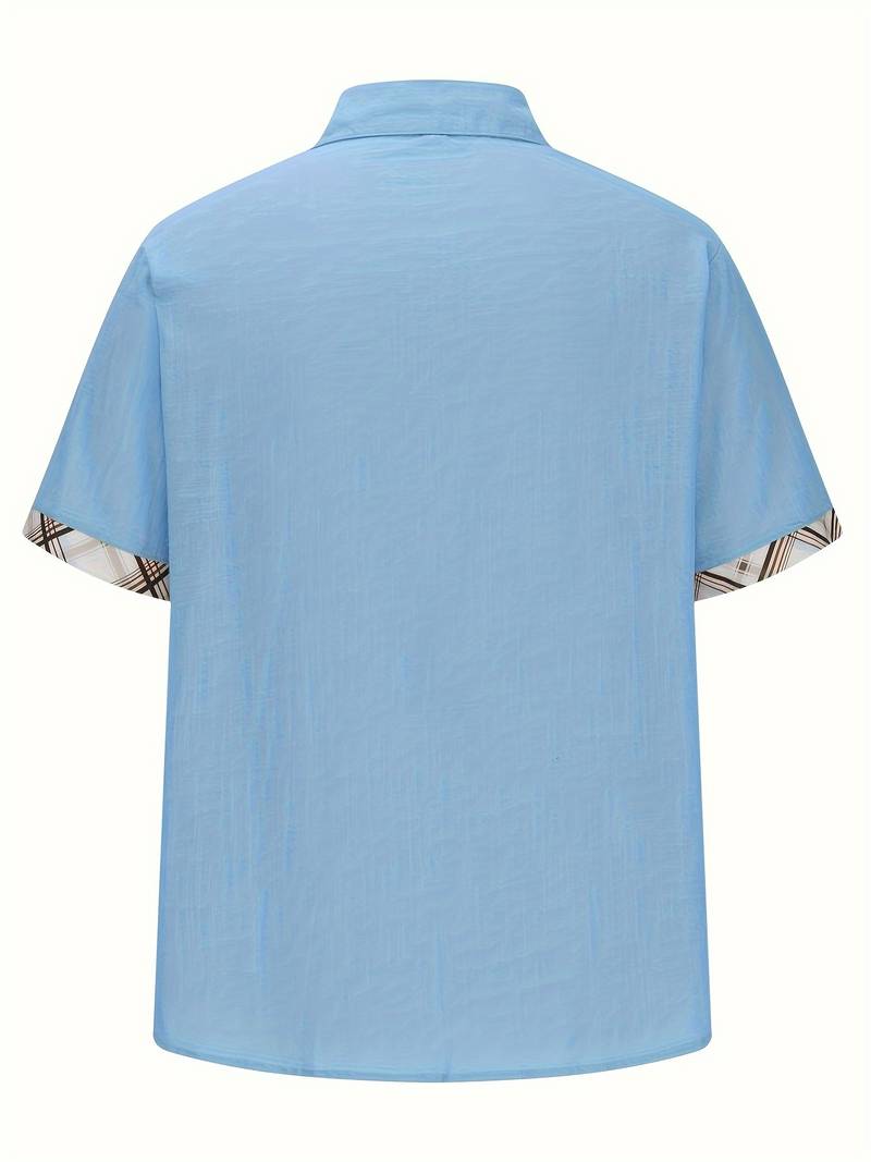 Brandon – Stylish traditional shirt with plaid graphic print