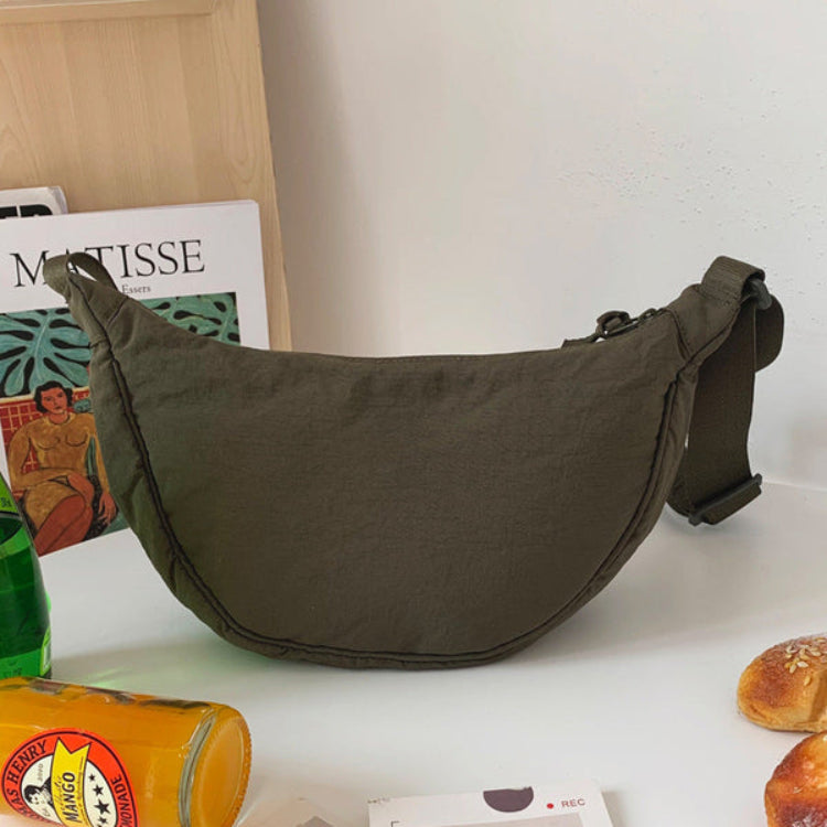 Spacious Nylon Shoulder Bag for Women