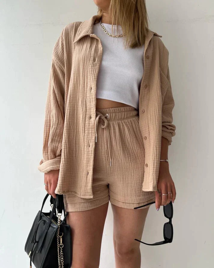 Madelyn - Two-piece set with pleated curtain
