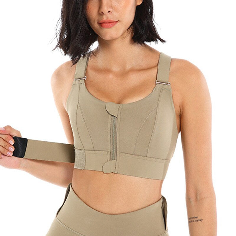 Sports Bra with Zipper & Back Support – Buy 1 Get 1 Free – Livia